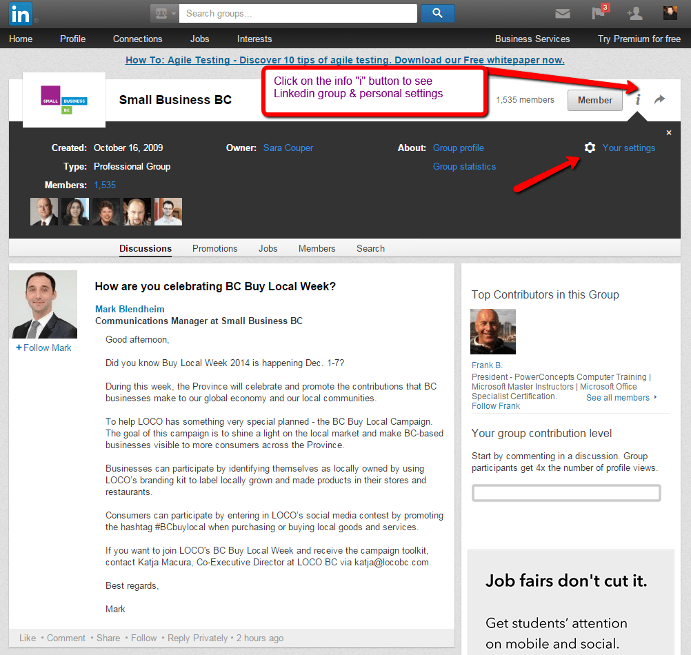How to configure your Linkedin group notification settings Lucian 