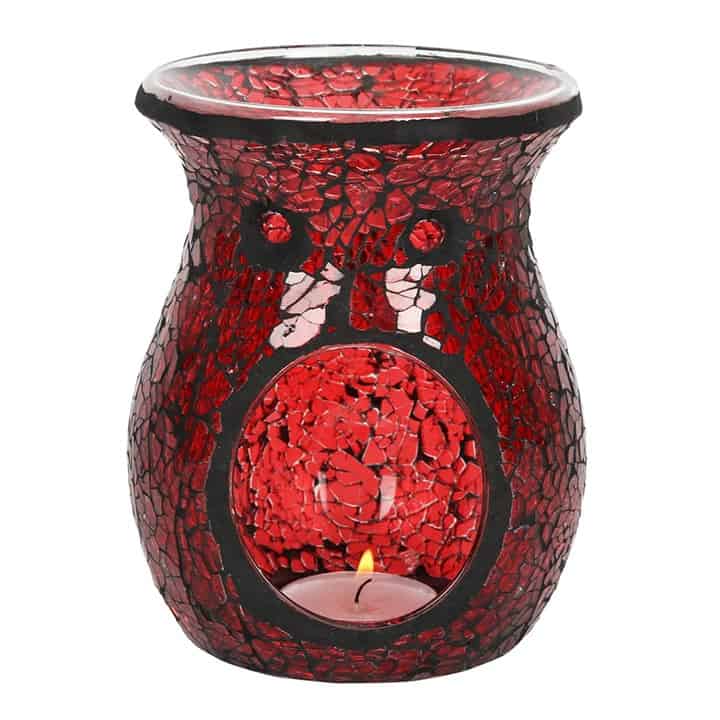 Red Crackle Wax Melt Burner Lucia Rose