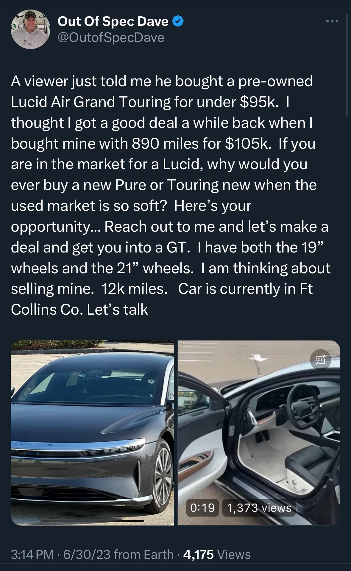 This ownership was short lived….. | Lucid Owners - Lucid Motors Forum