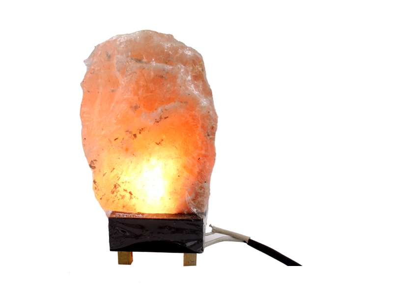 Buy genuine Rock Salt Lamp with wooden stand (Electric) Erases