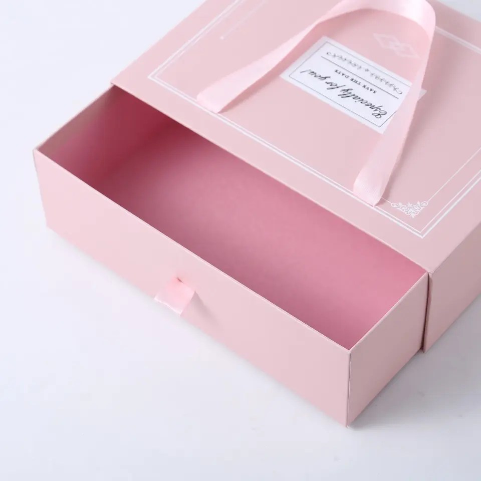 Drawer Box with Ribbon Handle Paper Manufacturers