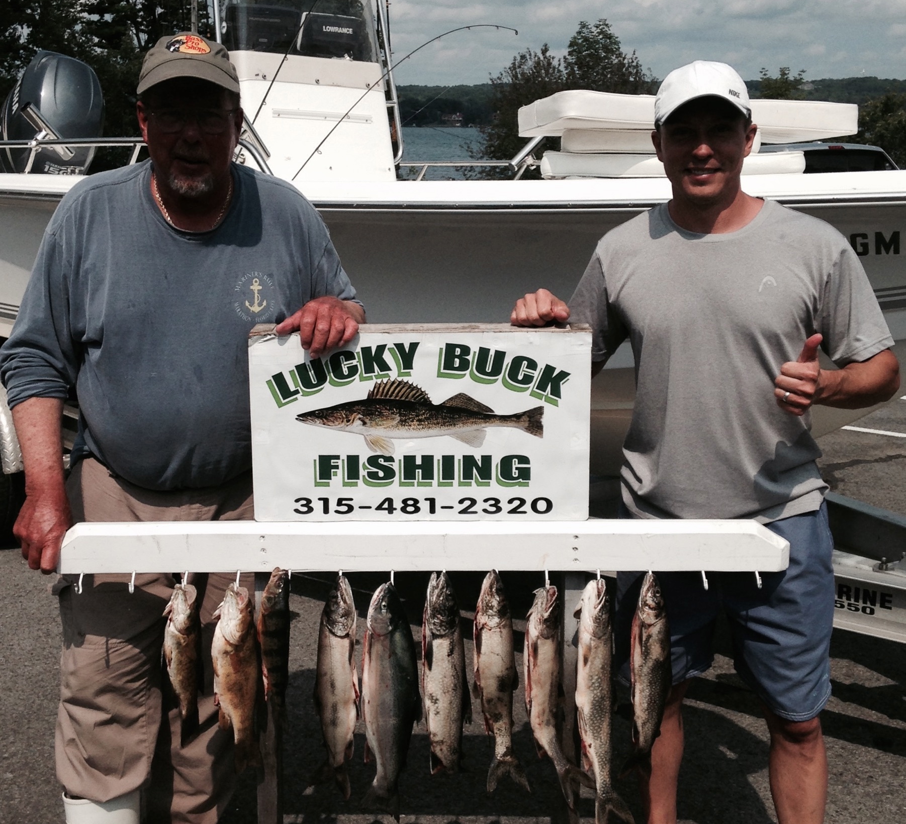 Lucky Buck Fishing Skaneateles Lake Charter