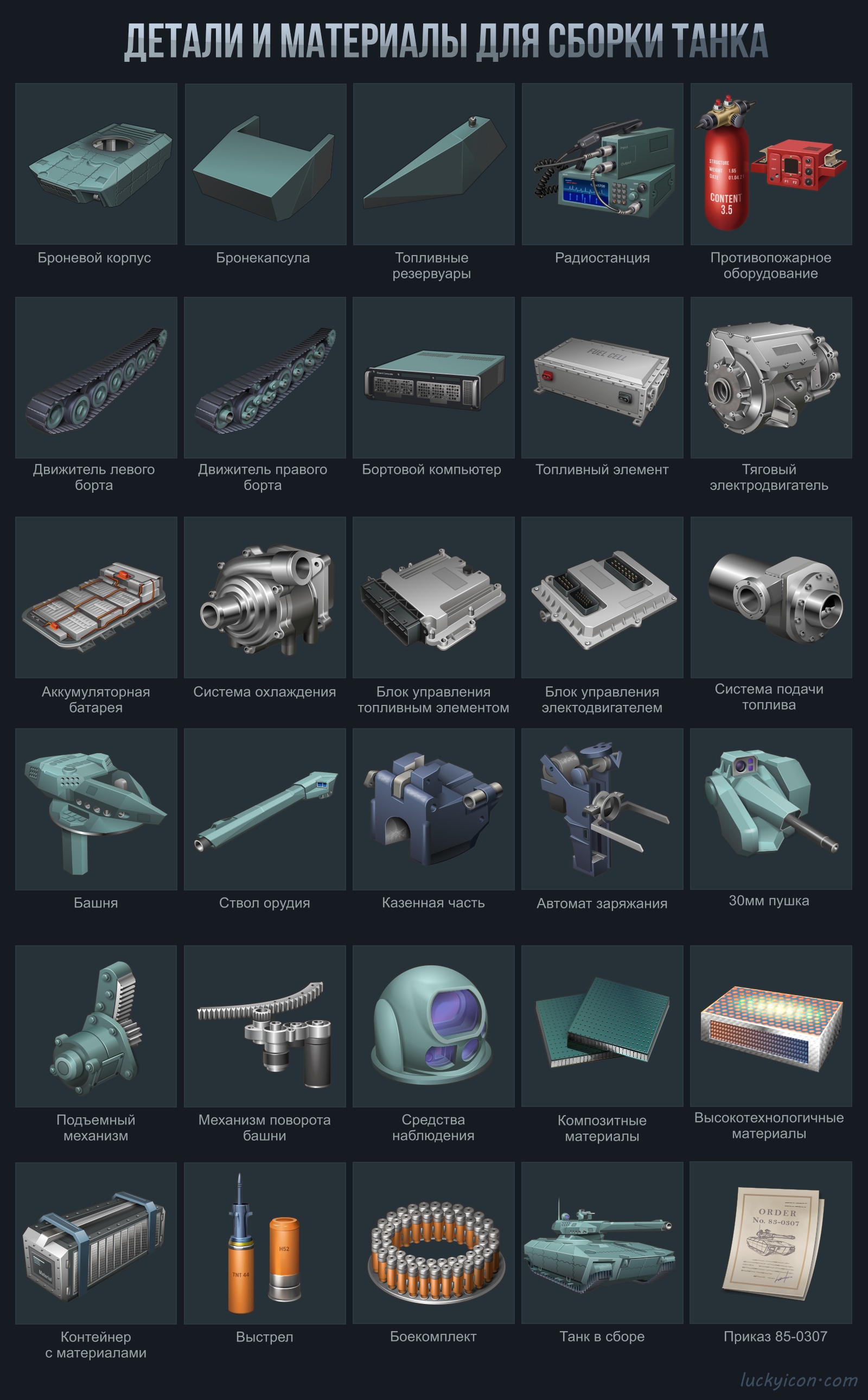 The icon design for the Campaign "Future Technology", collect the "Minotaur" tank in the War