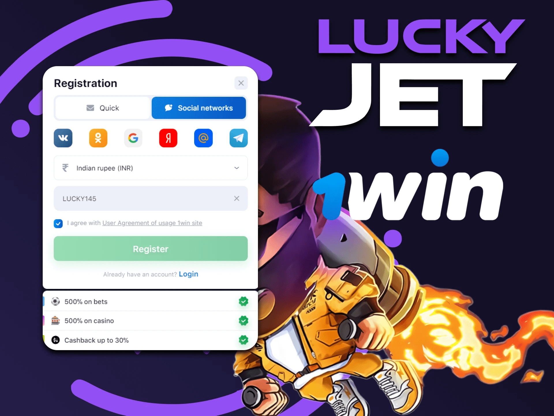 1Win Lucky Jet Game in India Strategy, Tricks, Signals, Prediction