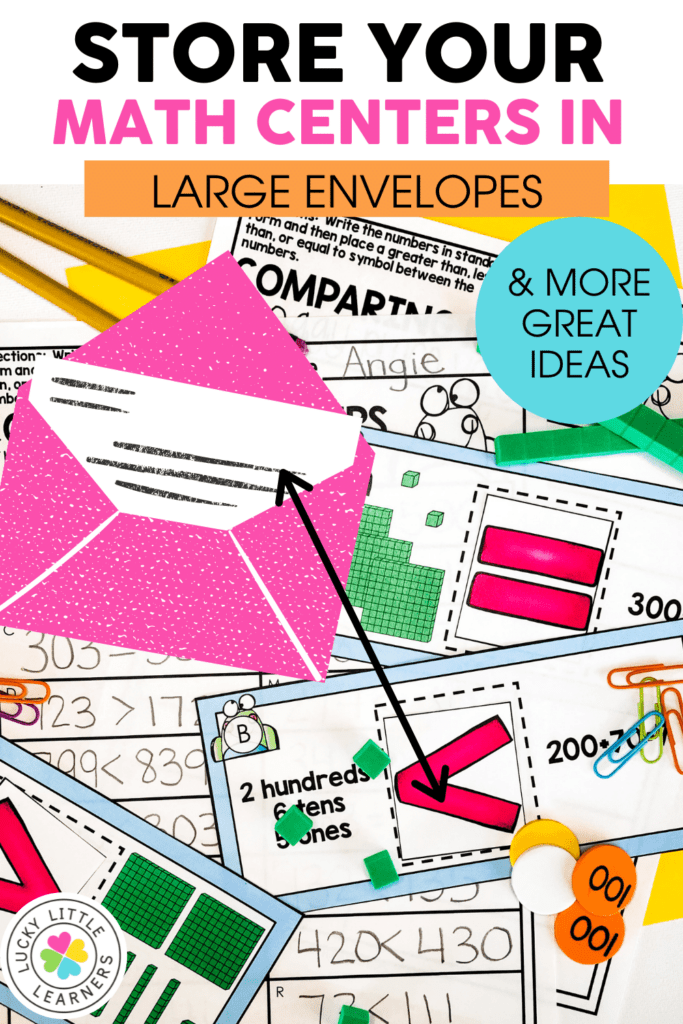 How to Organize Math and Literacy Centers Lucky Little Learners