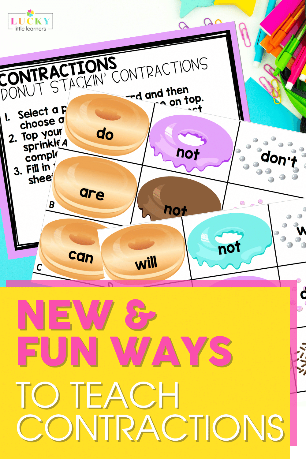 New & Fun Ways to Teach Contractions Lucky Little Learners