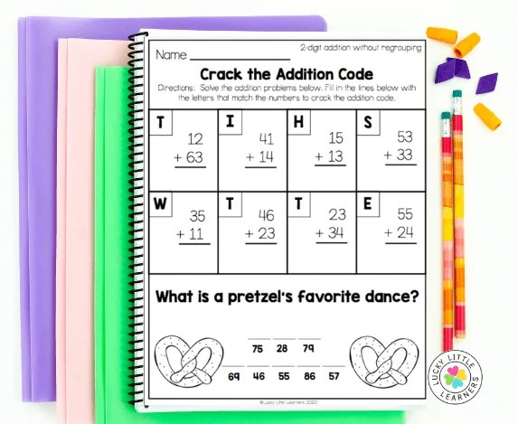 No Stress with These 2nd Grade Math Worksheets - Lucky Little Learners