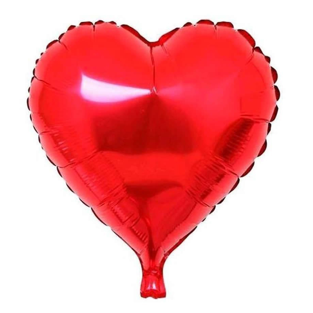 5Pcs 18" Foil Balloons Metallic Heart Shape Balloon Wedding Party Decor