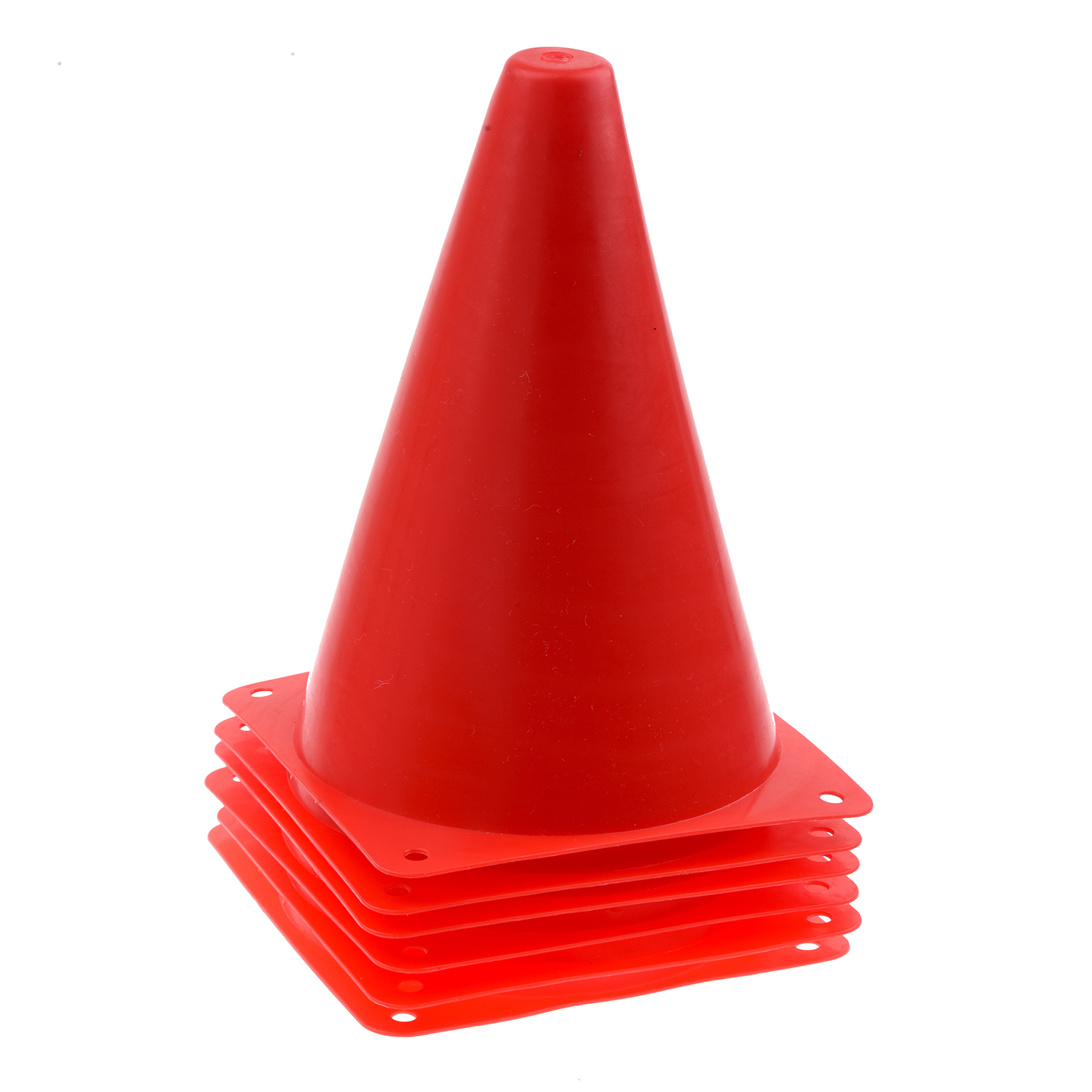 6x Safety Agility Cone for Football Soccer Sports Practice Drill