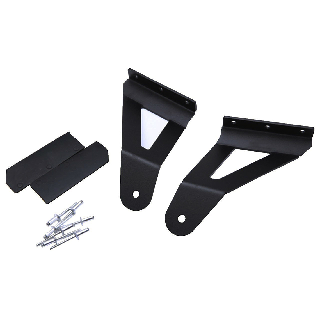 Upper Windshield Mounting Brackets 50 inch Curved LED Light Bar Mounts