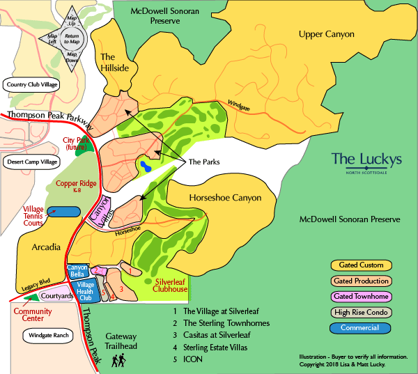 Silverleaf Village Map The Luckys North Scottsdale The Luckys North