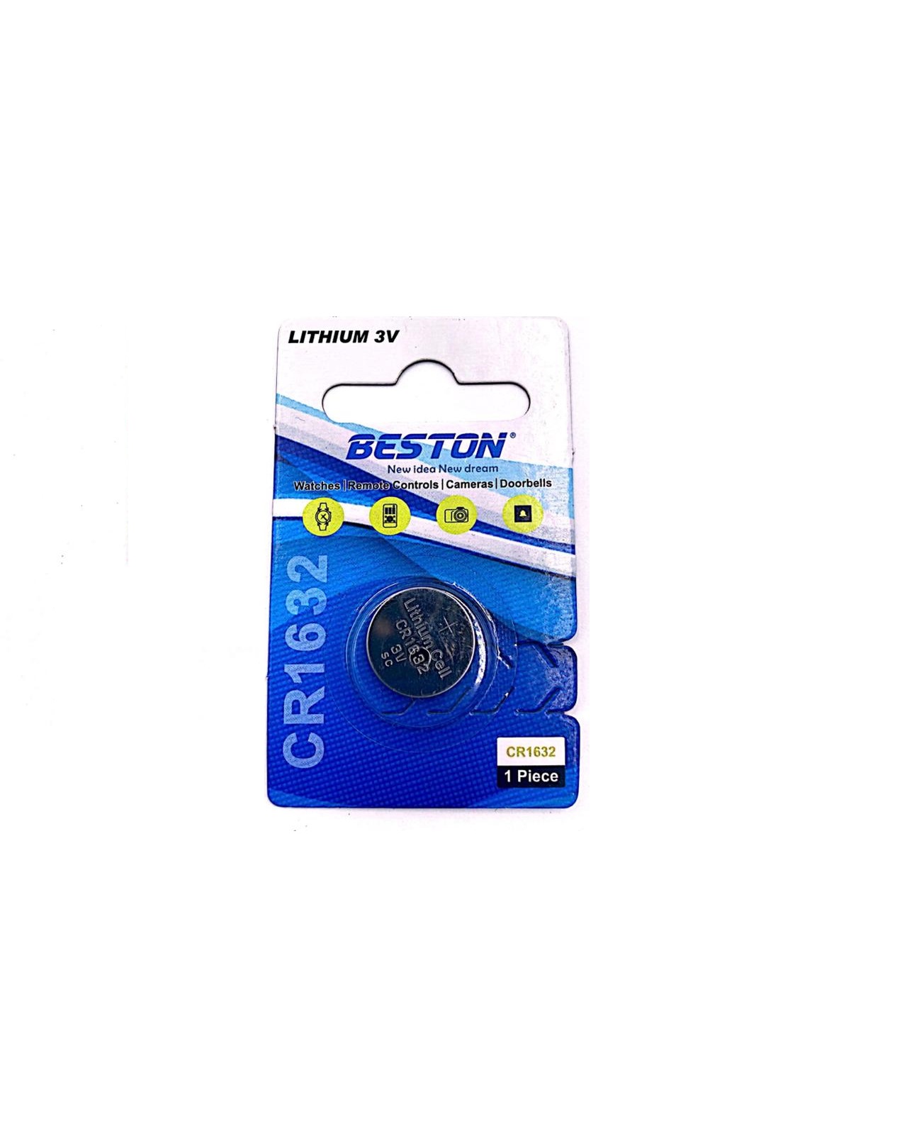 Battery BESTON BSTCR1632 3V Coin Lithium Battery 1Piece Blister