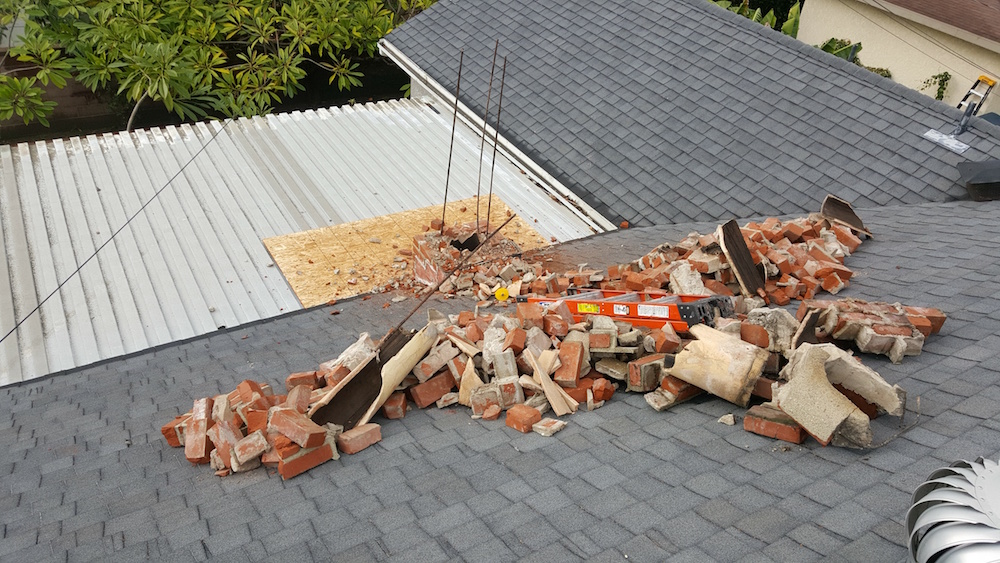 Chimney repair job