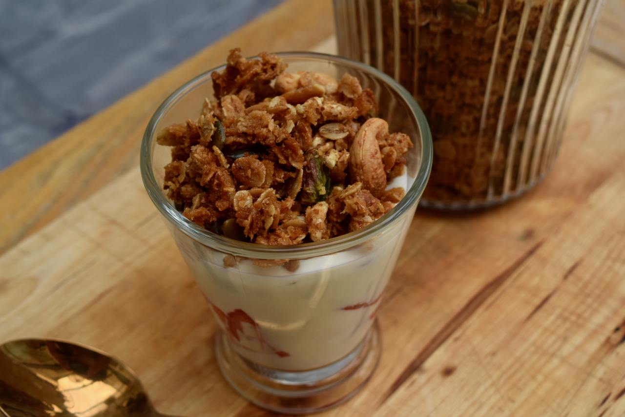 Puffed Whole Grain Granola recipe from Lucy Loves Food Blog