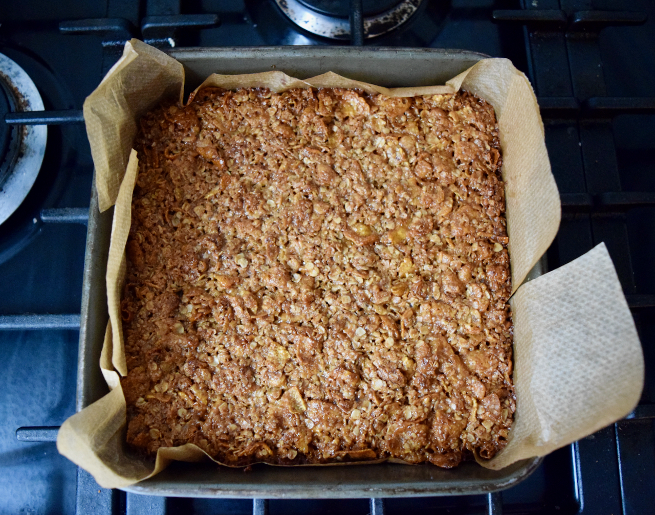 Crunchy Nut Cornflake Flapjack recipe from Lucy Loves Food Blog