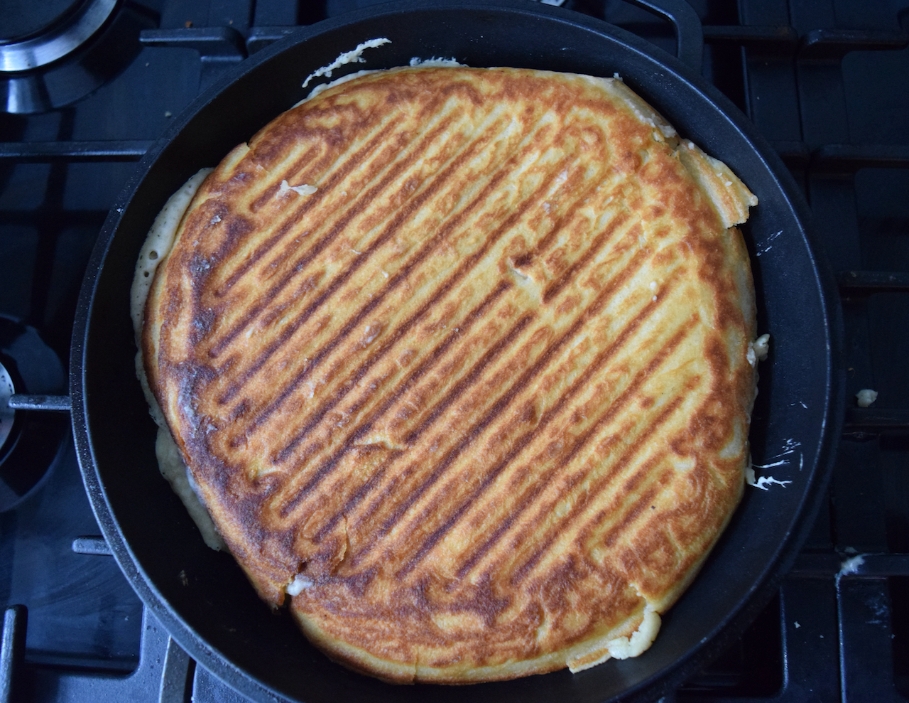 Griddle Pan Waffle recipe from Lucy Loves Food Blog