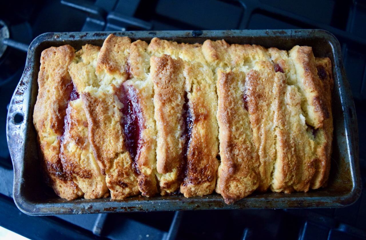 Pull Apart Jam Scone Loaf recipe from Lucy Loves Food Blog