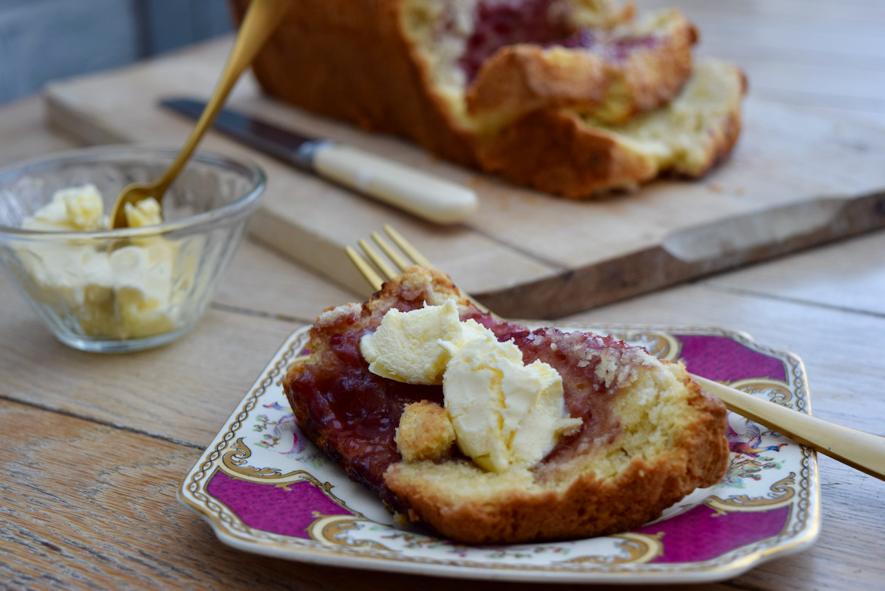 Pull Apart Jam Scone Loaf recipe from Lucy Loves Food Blog