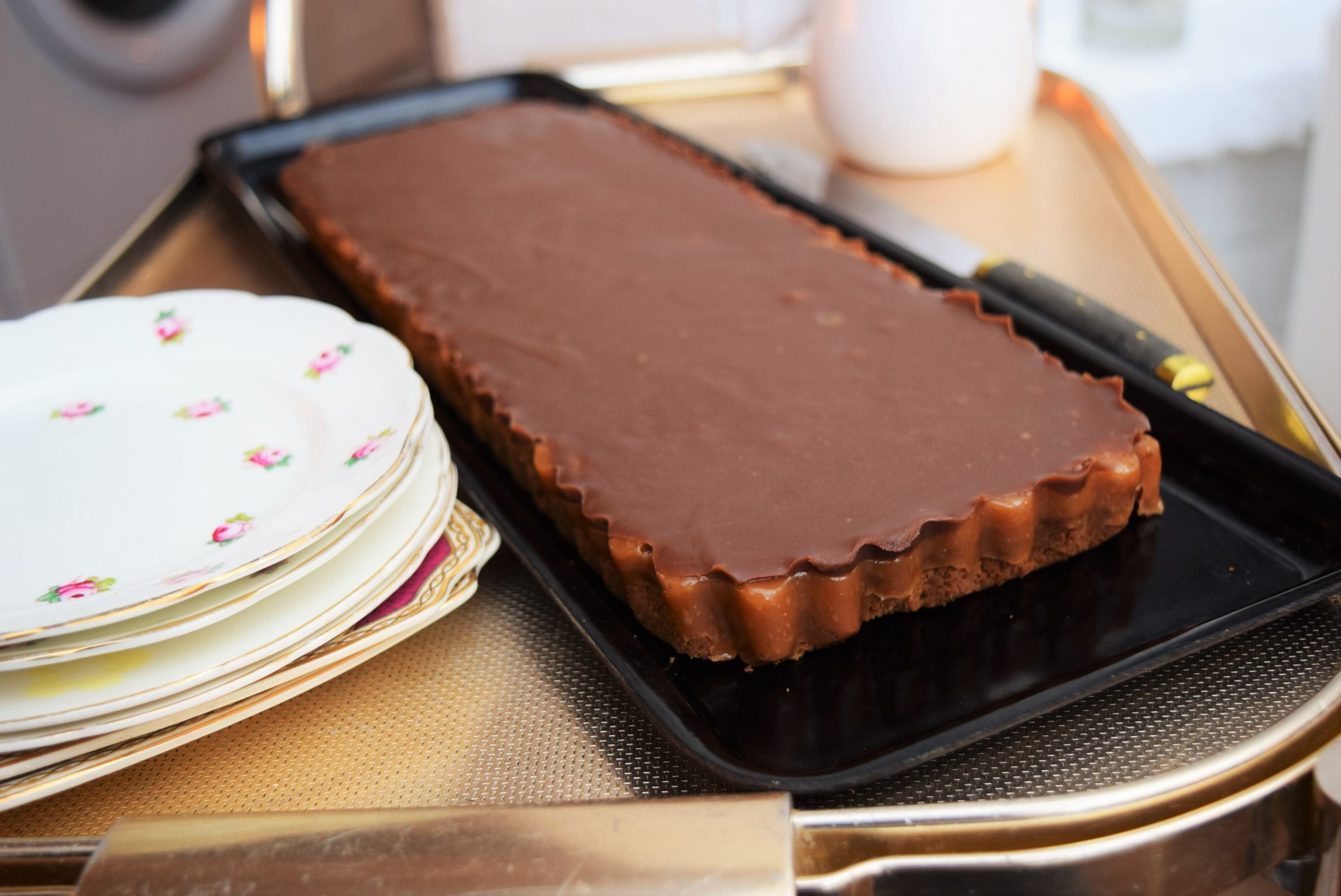 Chocolate Toffee Tart from Lucy Loves