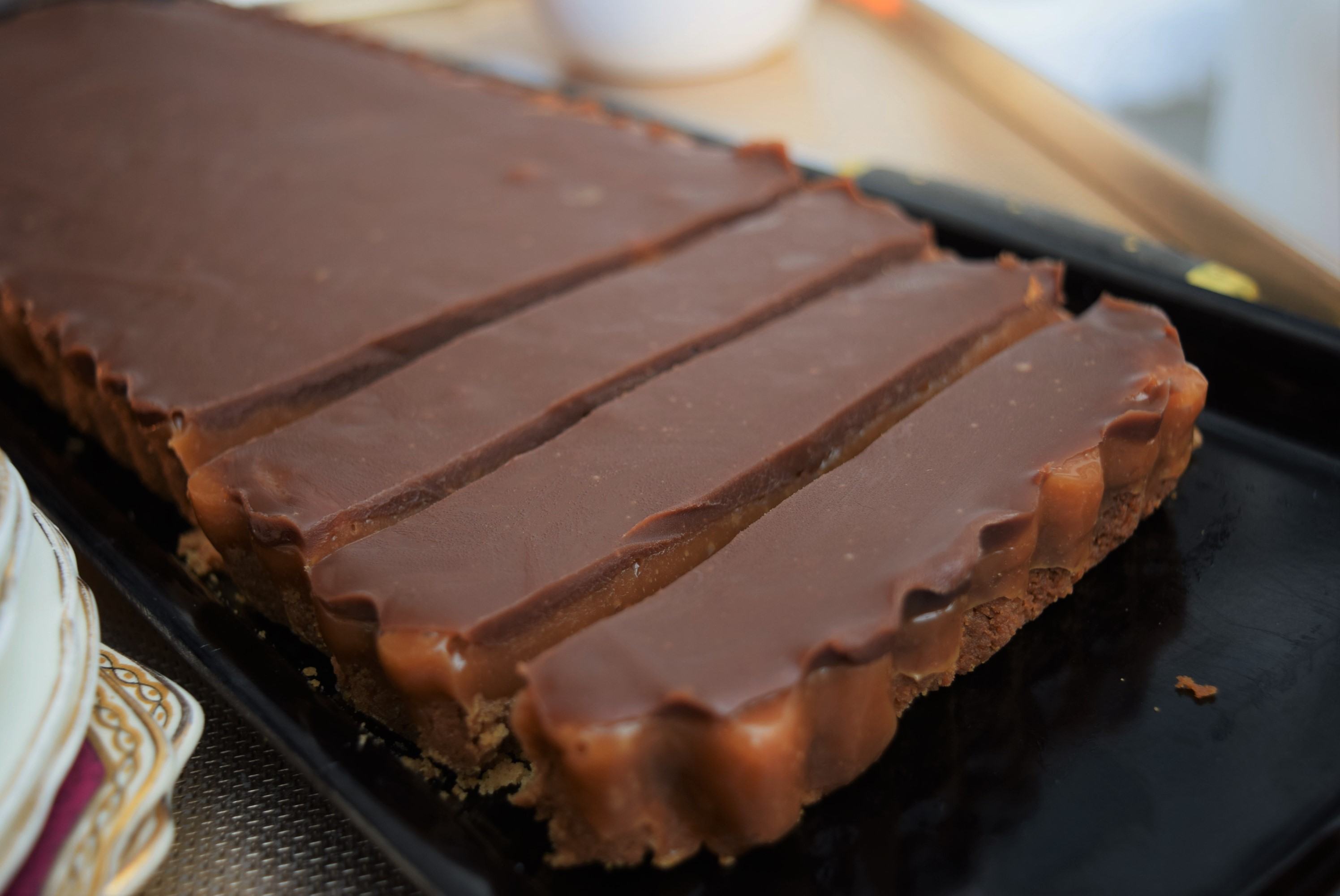 Chocolate Toffee Tart from Lucy Loves