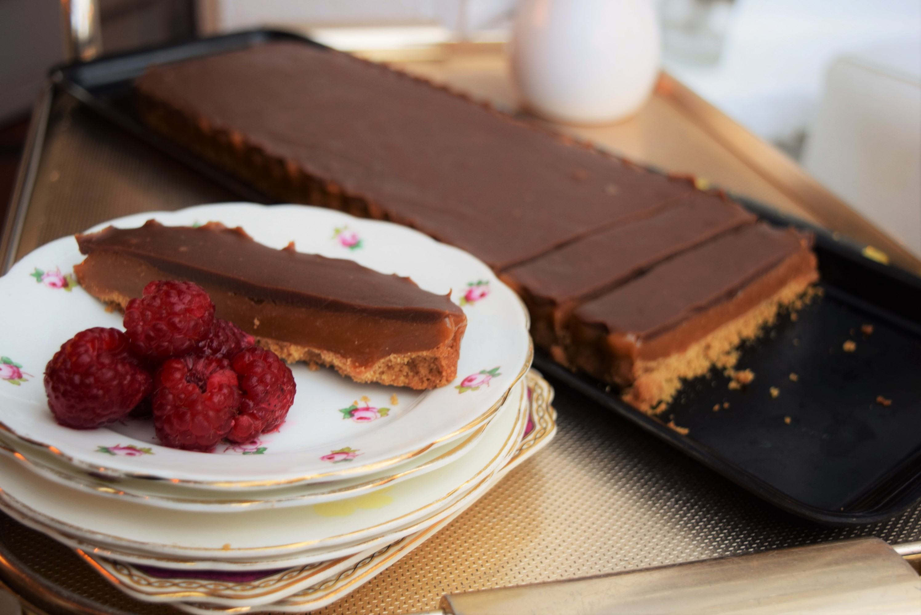 Chocolate Toffee Tart from Lucy Loves