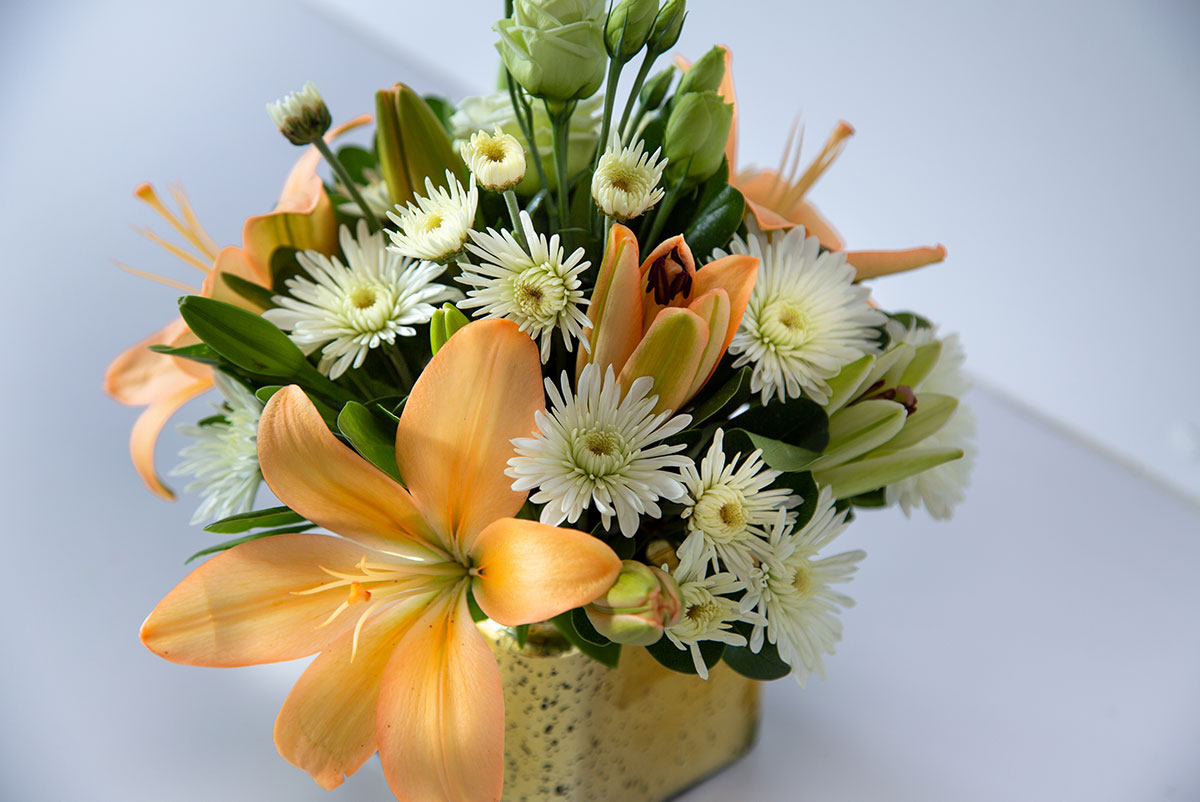 Gold and Lilies Luda Flower Salon