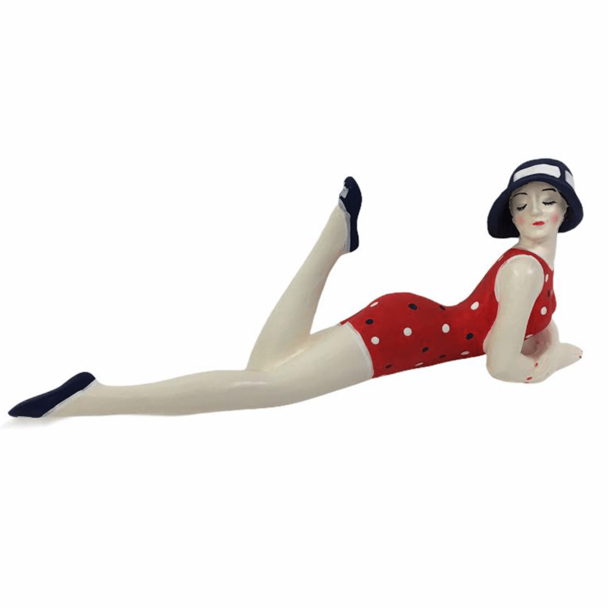 Badenixe mini, Vintage Schönheit in einem roten Badeanzug Ludibrium