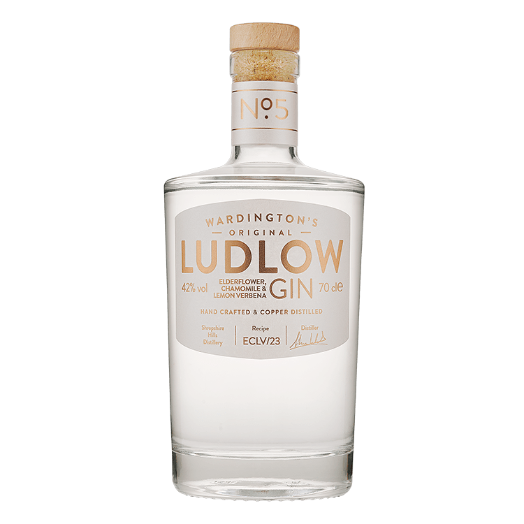 Ludlow Dry Gin No.5 Elderflower Chamomile & Lemon Verbena Ludlow