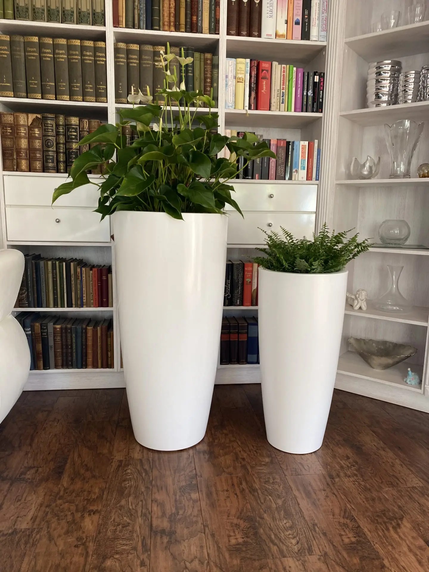 Bodenvase TAMINA weiß H 90 70 cm Lüster & Laster