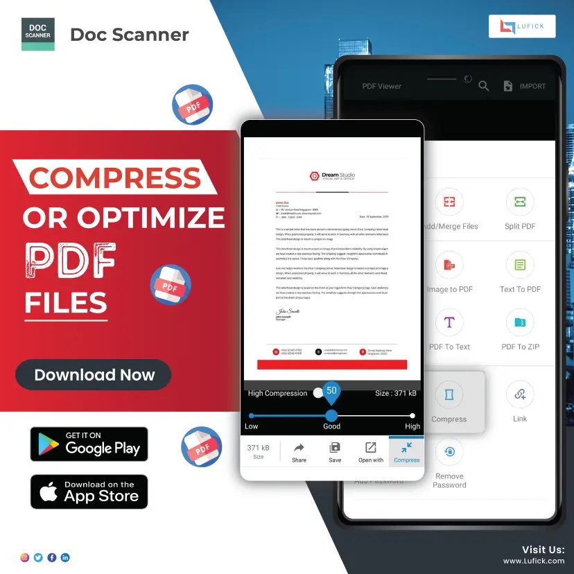 Enhance Efficiency with our Document Scanner App’s Compression Feature