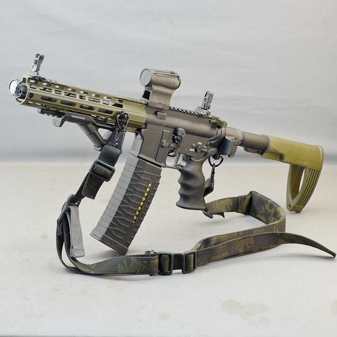 Custom AR15 Pistol Folding with Binary Trigger 556 or 300 BLK LugerMan