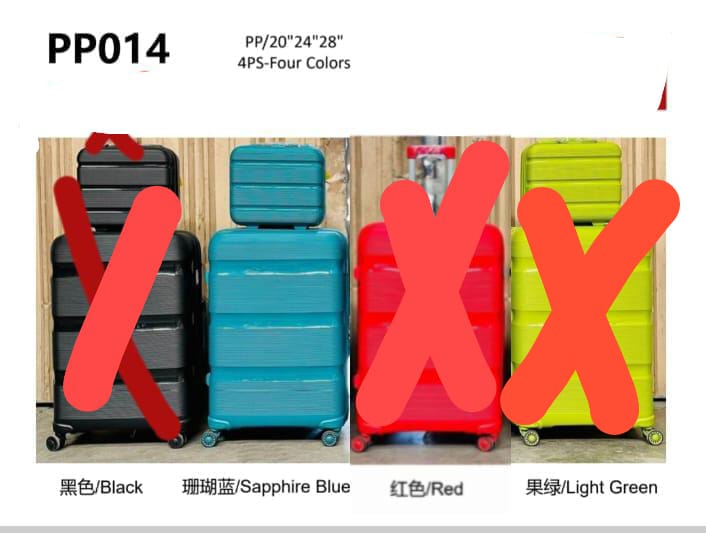 Wholesale PP Luggage Sets in Dubai, UAE Lucky Power Suitcase Sets
