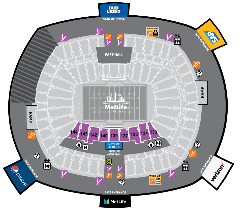 Bag policy in MetLife Stadium LuggageHero