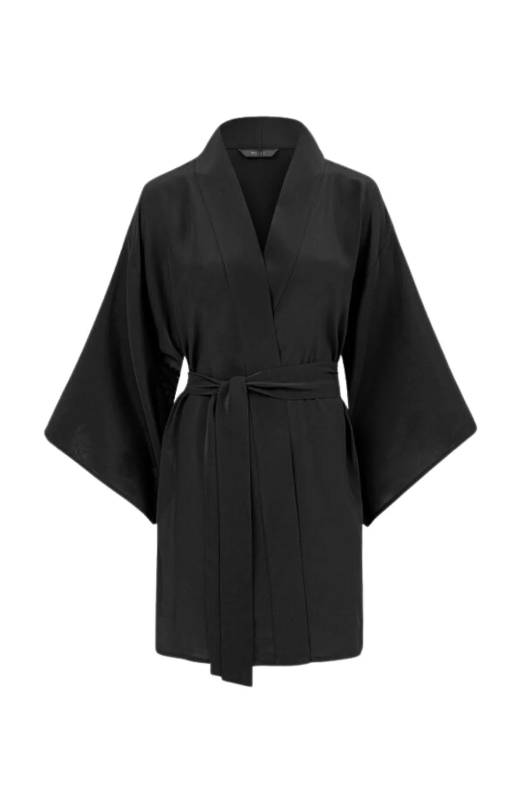 Mila Coal Silk Kimono Lui Store