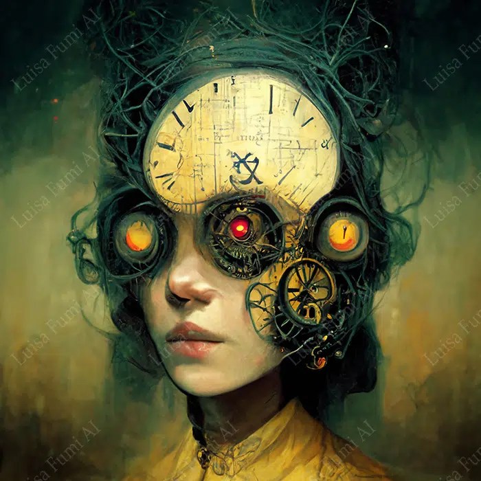 Semigynoid clockwork Luisa Fumi Digital Art Gameover's Atelier