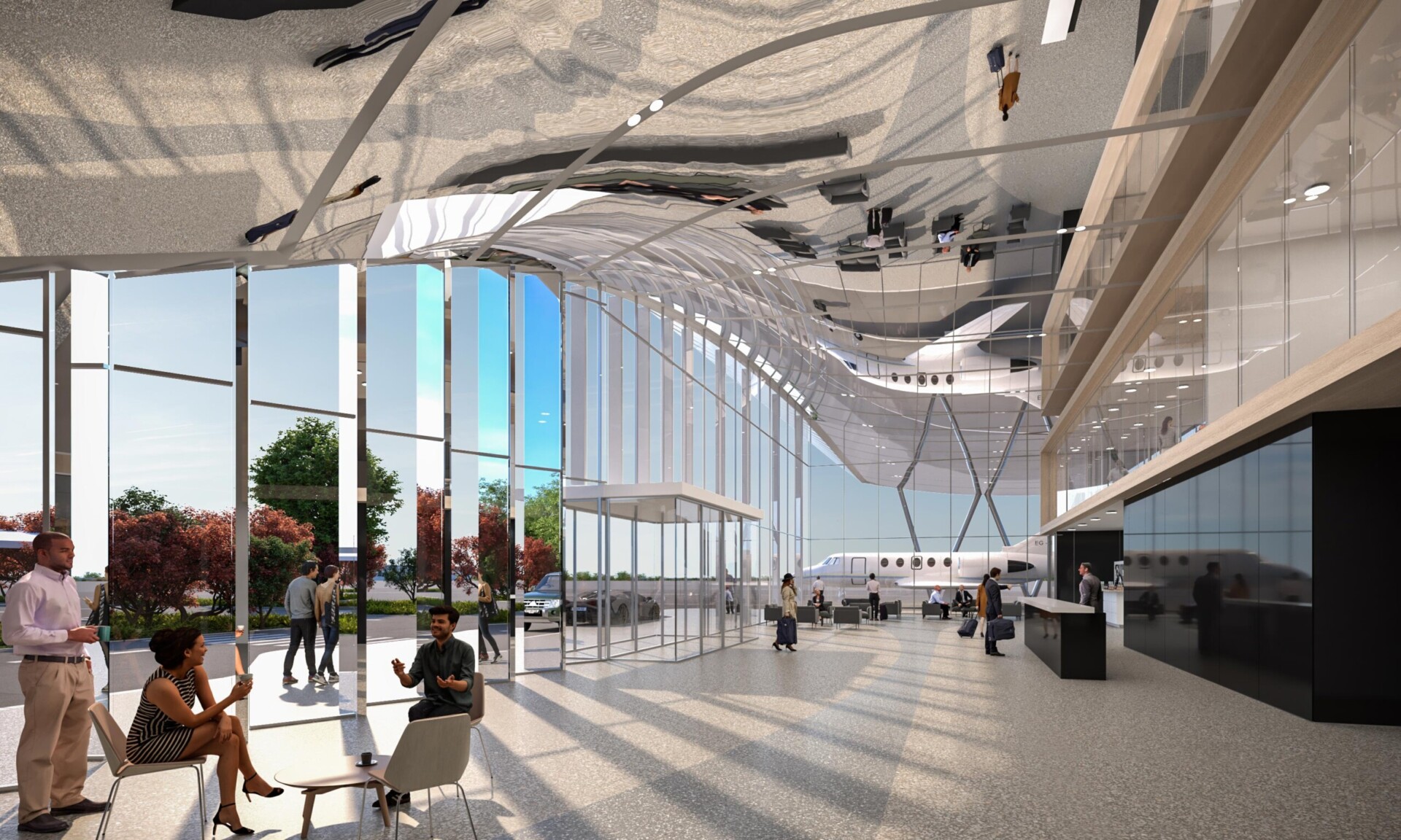 Nuevo Edificio FBO del Aeropuerto Ejecutivo del Condado de Fulton