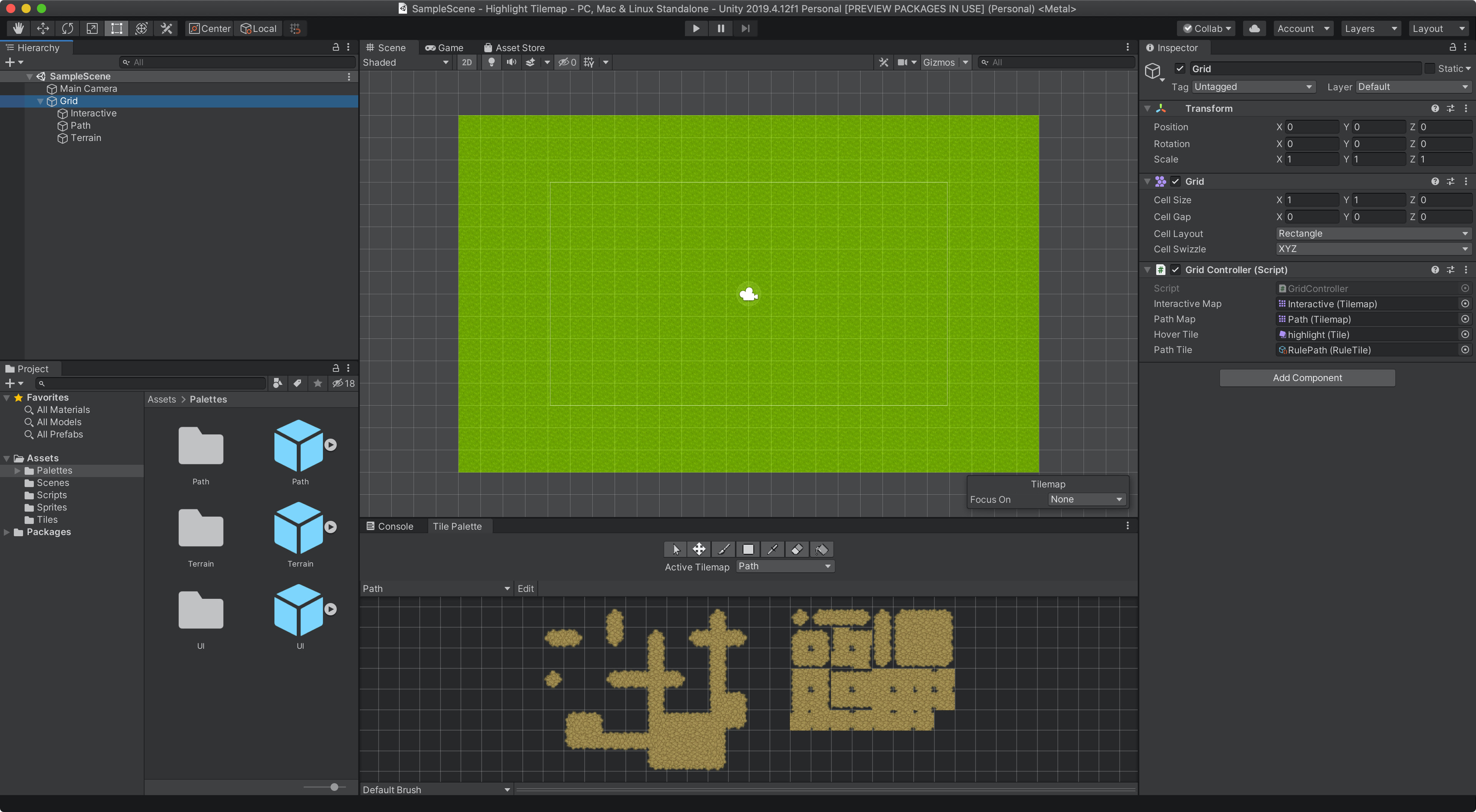 Unity Highlight Tile in Tilemap on Mouseover
