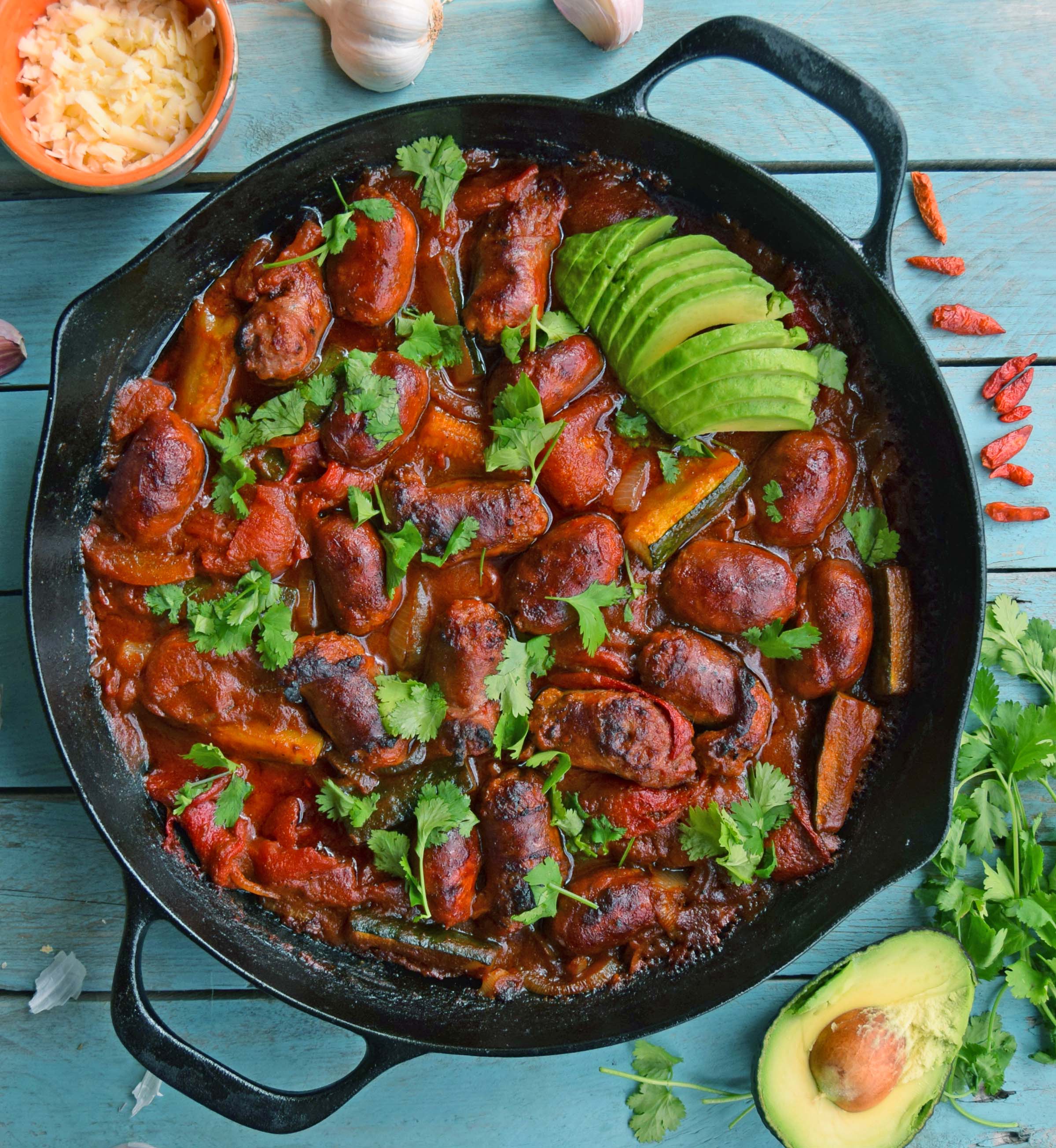 Mexican style sausage casserole