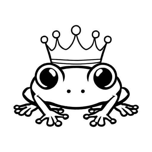 Frog prince coloring page Lulu Pages