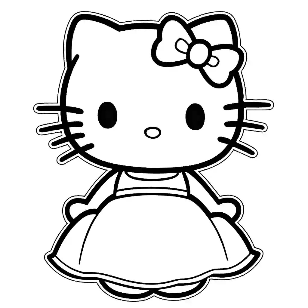 Hello kitty coloring page Lulu Pages