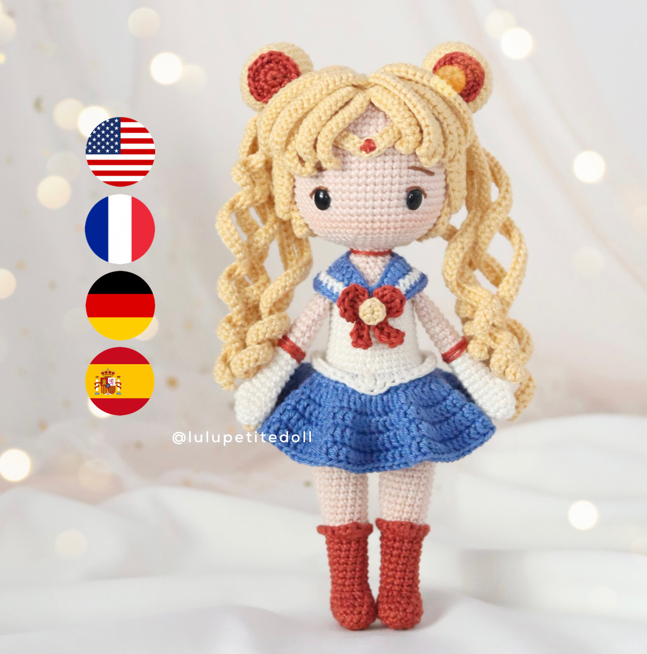The Yellow Hair Doll Crochet Pattern Lulupetitedoll