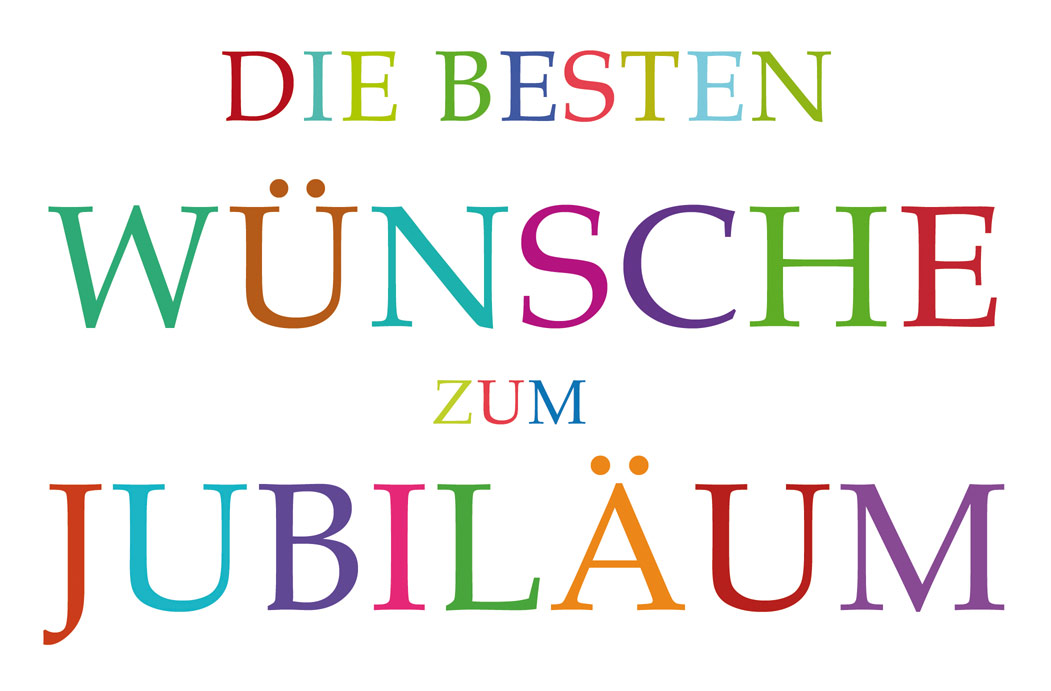 Jubiläum Grußkarten LUMA Kartenedition Schöne Grußkarten für