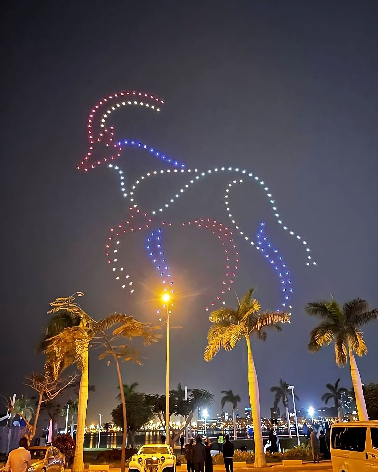 Firstever Drone Light Show in Angola Lumasky Drone Show