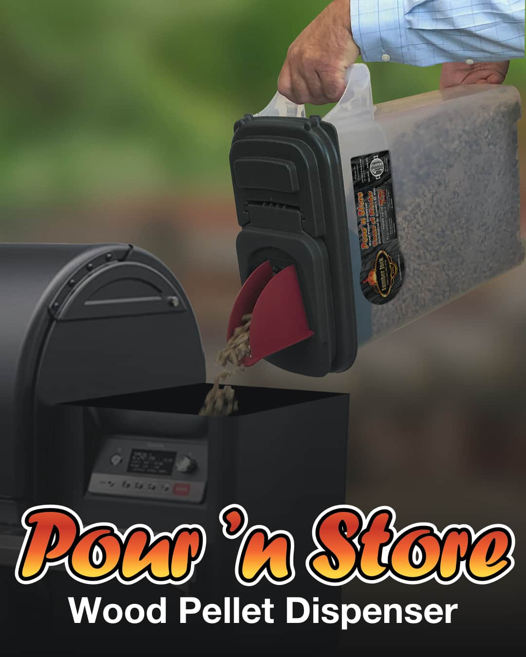 Lumber Jack Pour 'N Store Wood Pellet Dispenser Lumberjack