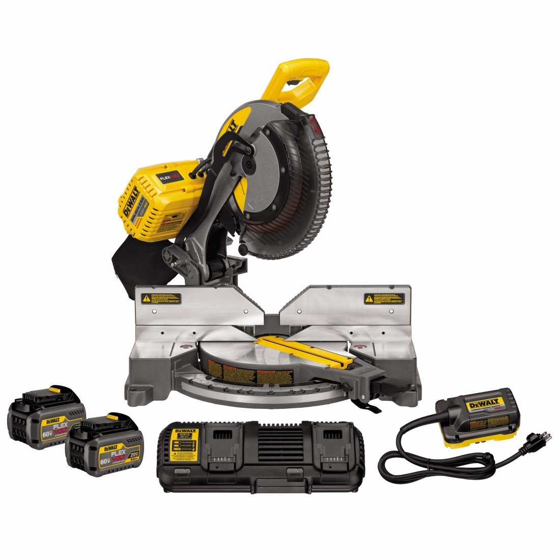 DeWalt DHS716AT2 Flexvolt 12" Max Double Bevel Compound Miter Saw Kit
