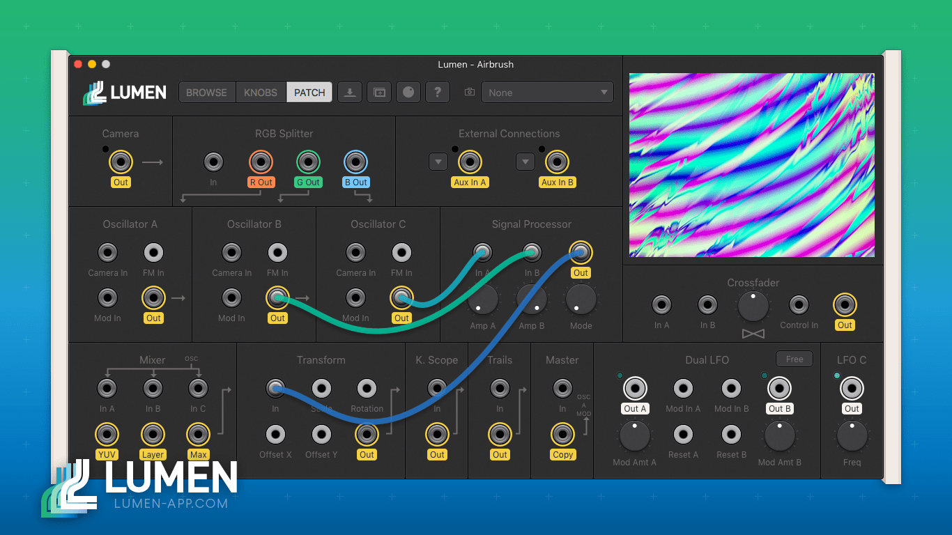 Lumen AnalogStyle Video Synth for Mac