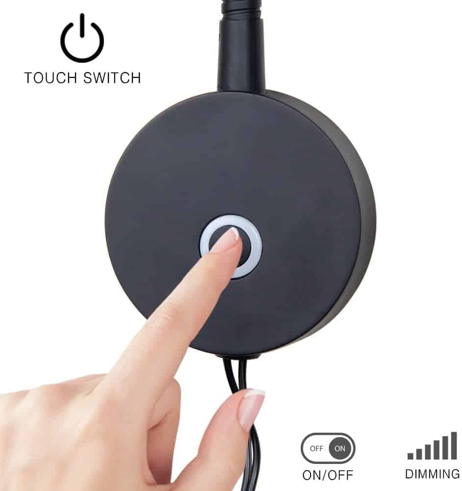 Dimmable Gooseneck Headboard/Wall Mount Reading Light (A1)