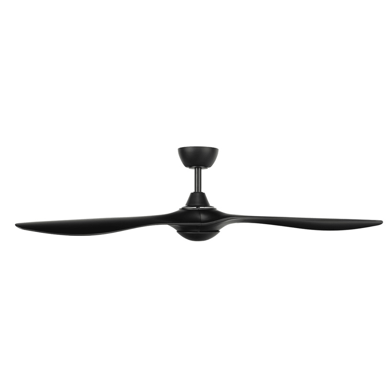 Black Malta Ceiling Fan 52" with DC Motor & Remote by Brilliant