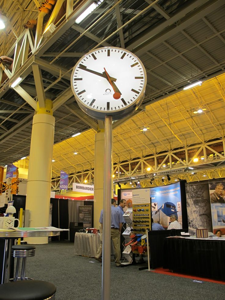 Post Street Pedestal illuminated Swiss automatic clock by Lumichron