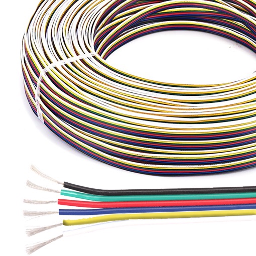 RGBWW 6 Conductor Wire (22 gauge) Lumicrest High CRI LED